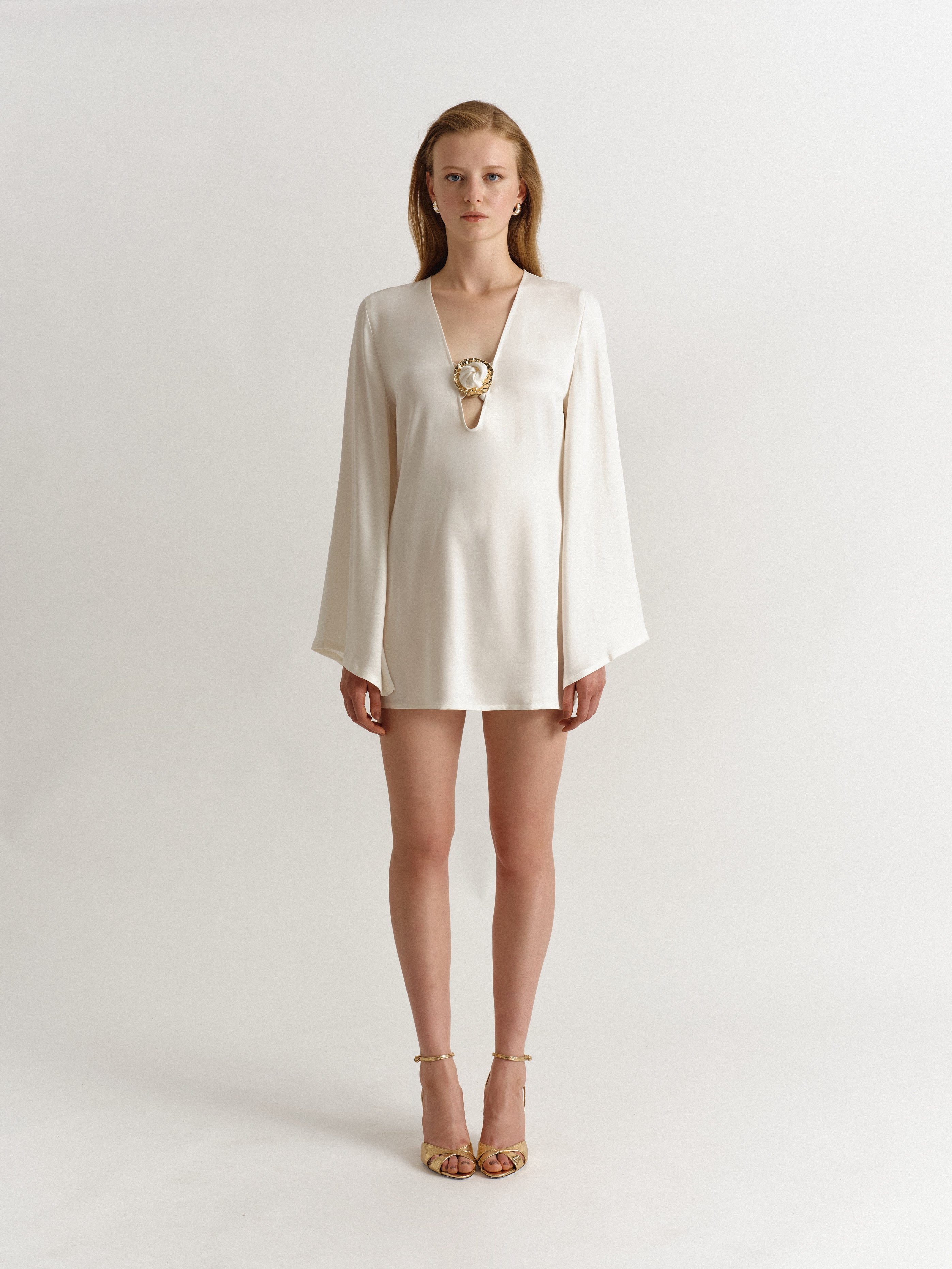 Camille Dress White