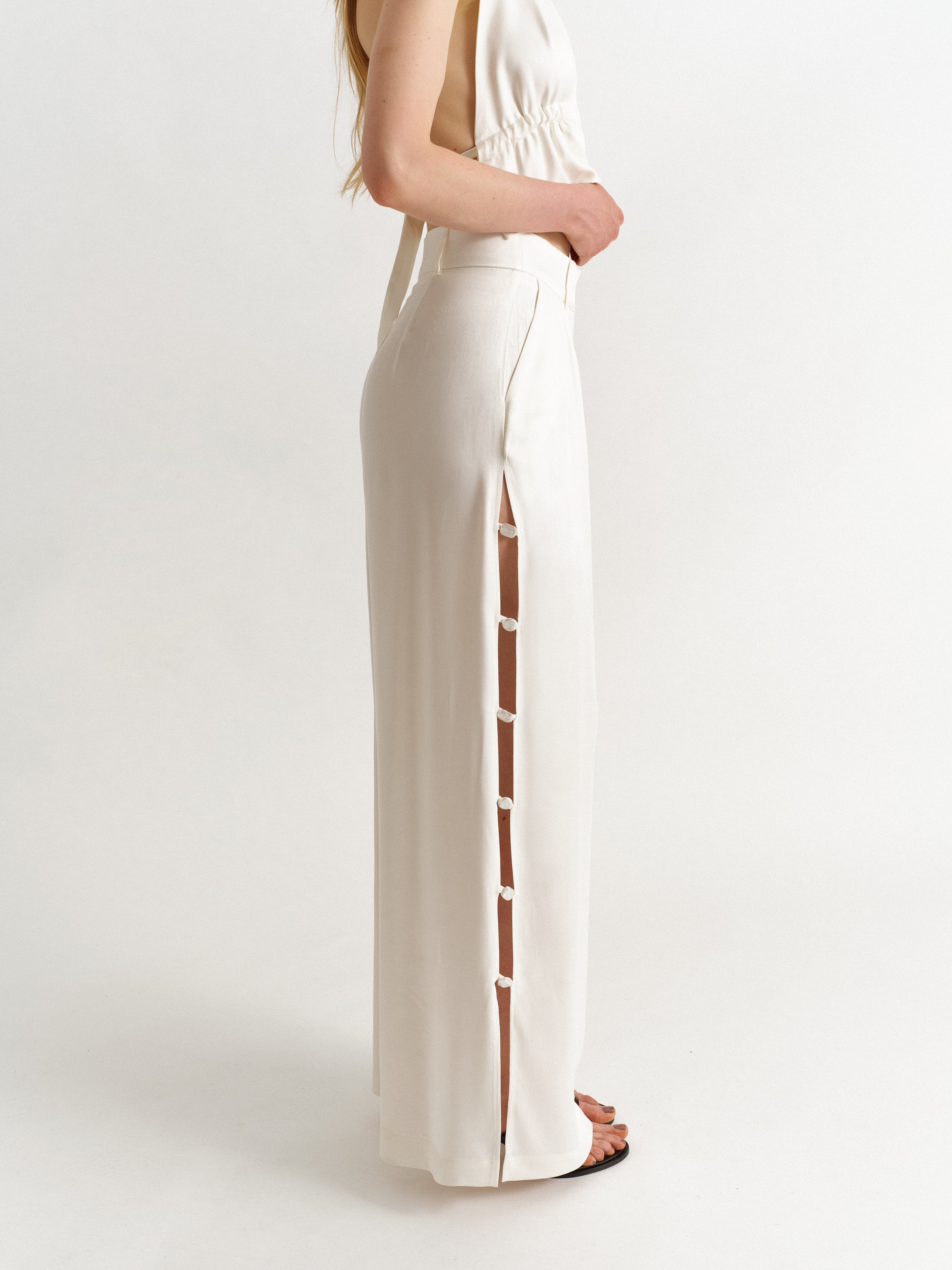 Lena Pant White